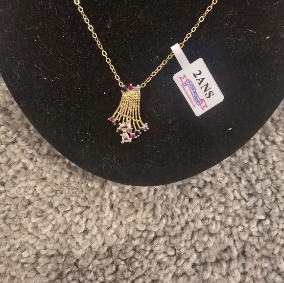 21kgp Dubai Elegant Gold and Pink Jewelry Set - Picture 8 of 12